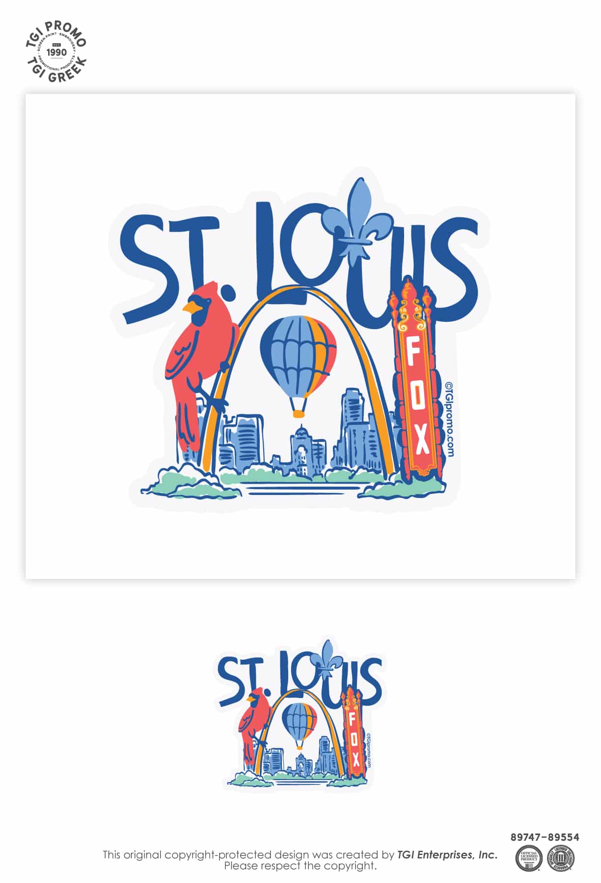 TGI Promo – Cap Cruise St Louis Iconic Sticker