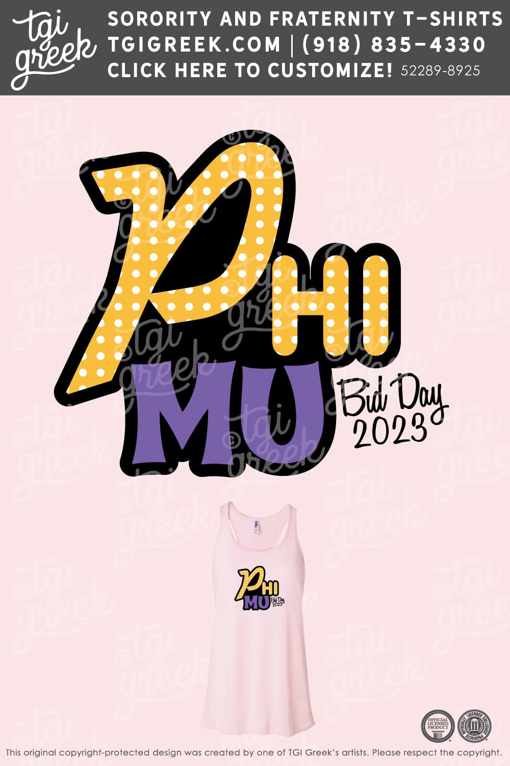 Phi Mu – ULL Bid Day