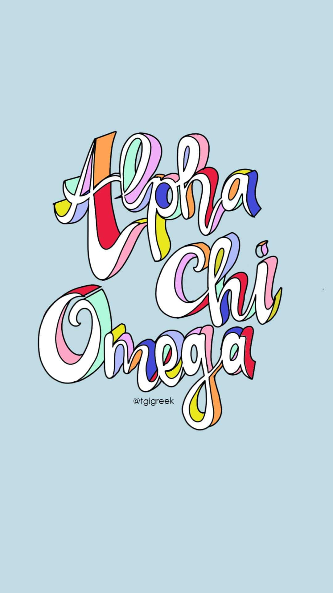 Alpha Chi Omega – Rainbow 3d