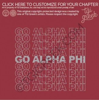Alpha Phi – go Alpha Phi