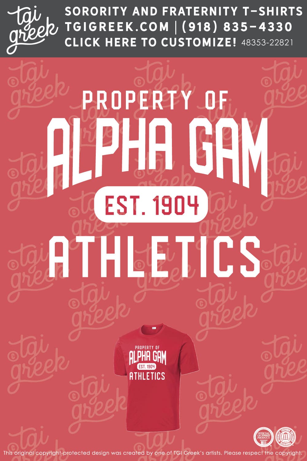 Alpha Gamma Delta – WKU Athletic Shirt