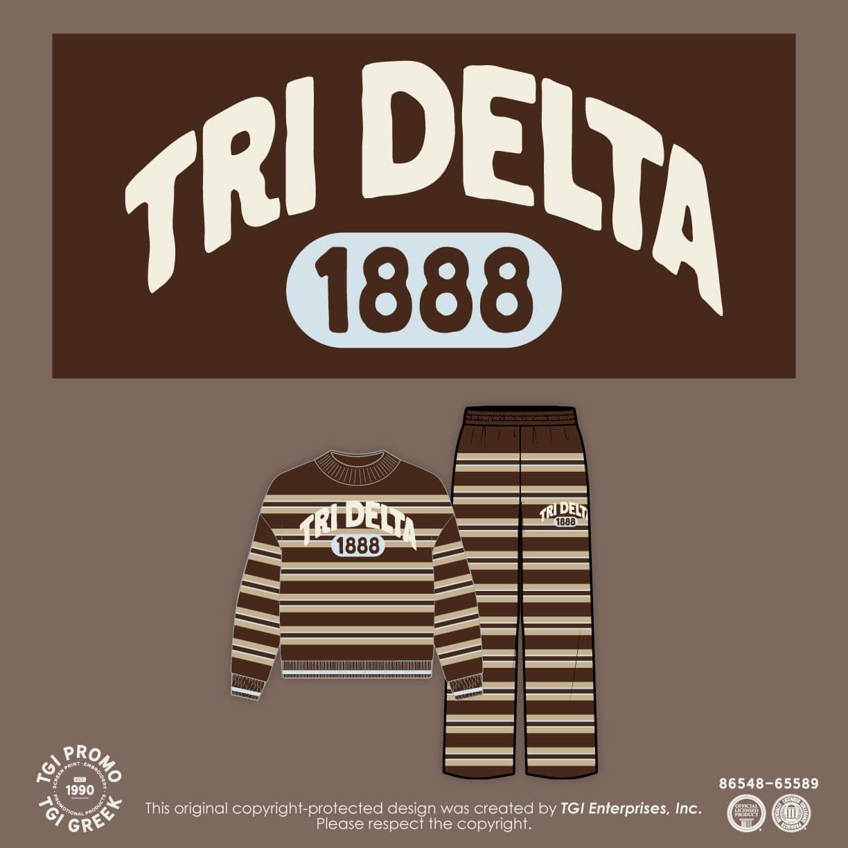 Delta Delta Delta – TGI Western Striped Set