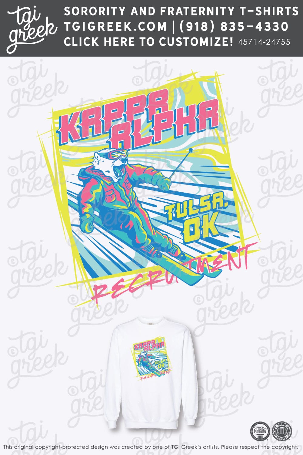 TGI – Kappa Alpha Bright 90s Ski Polar Bear