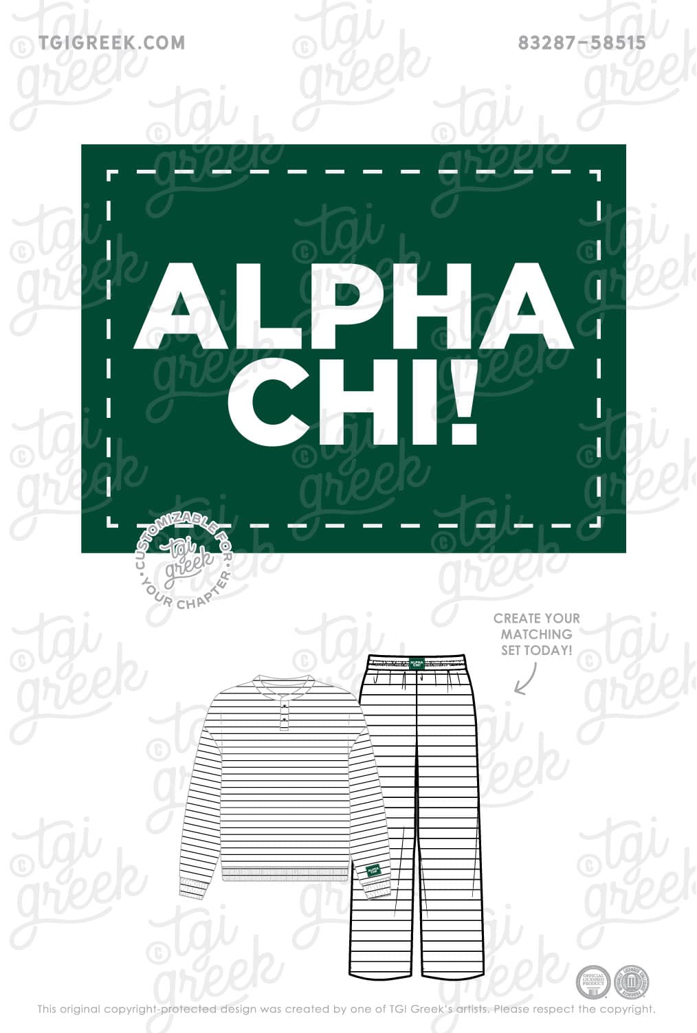 Alpha Chi Omega – OU Set Pant