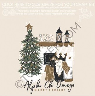 TGI- Alpha Chi Omega Whimsical Fireplace
