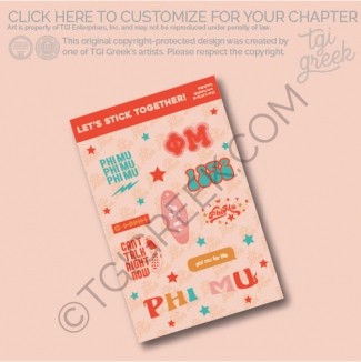 Phi Mu – Sticker Sheet