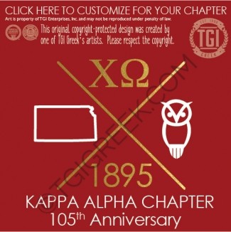 Chi Omega KSU Anniversary Shirt