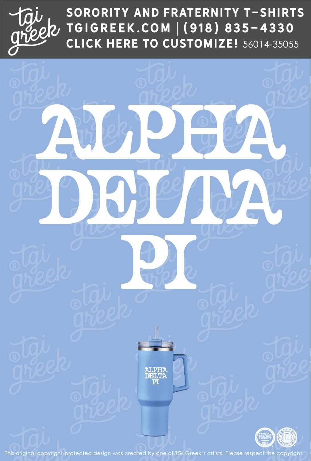 Alpha Delta Pi – MIZZ Water Bottle