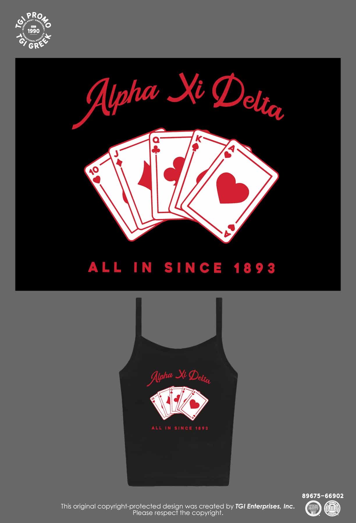Alpha Xi Delta – TGI Greek New Stock All In