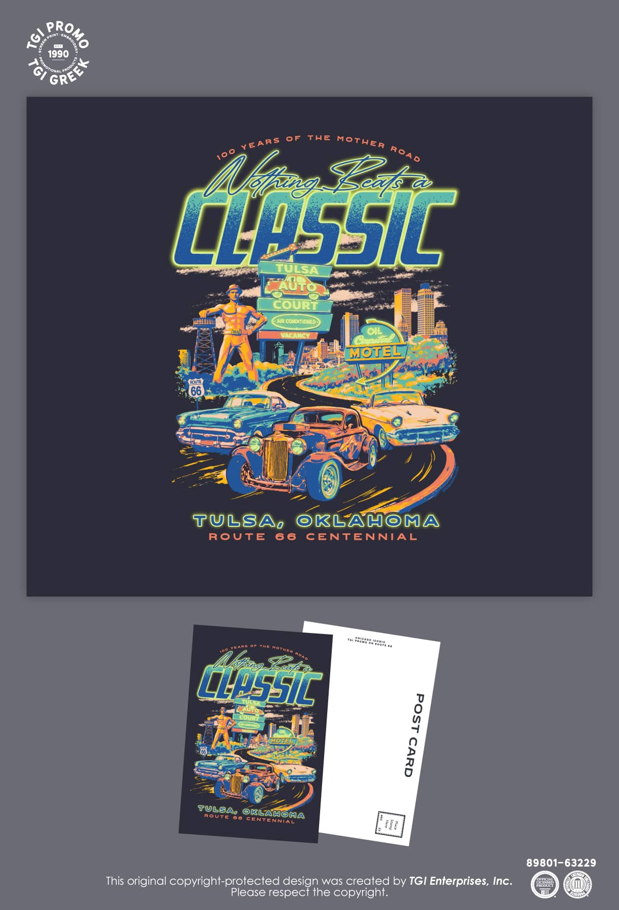 TGI Promo – Cap Cruise RT66 Car Postcard