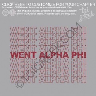 Alpha Phi – go Alpha Phi
