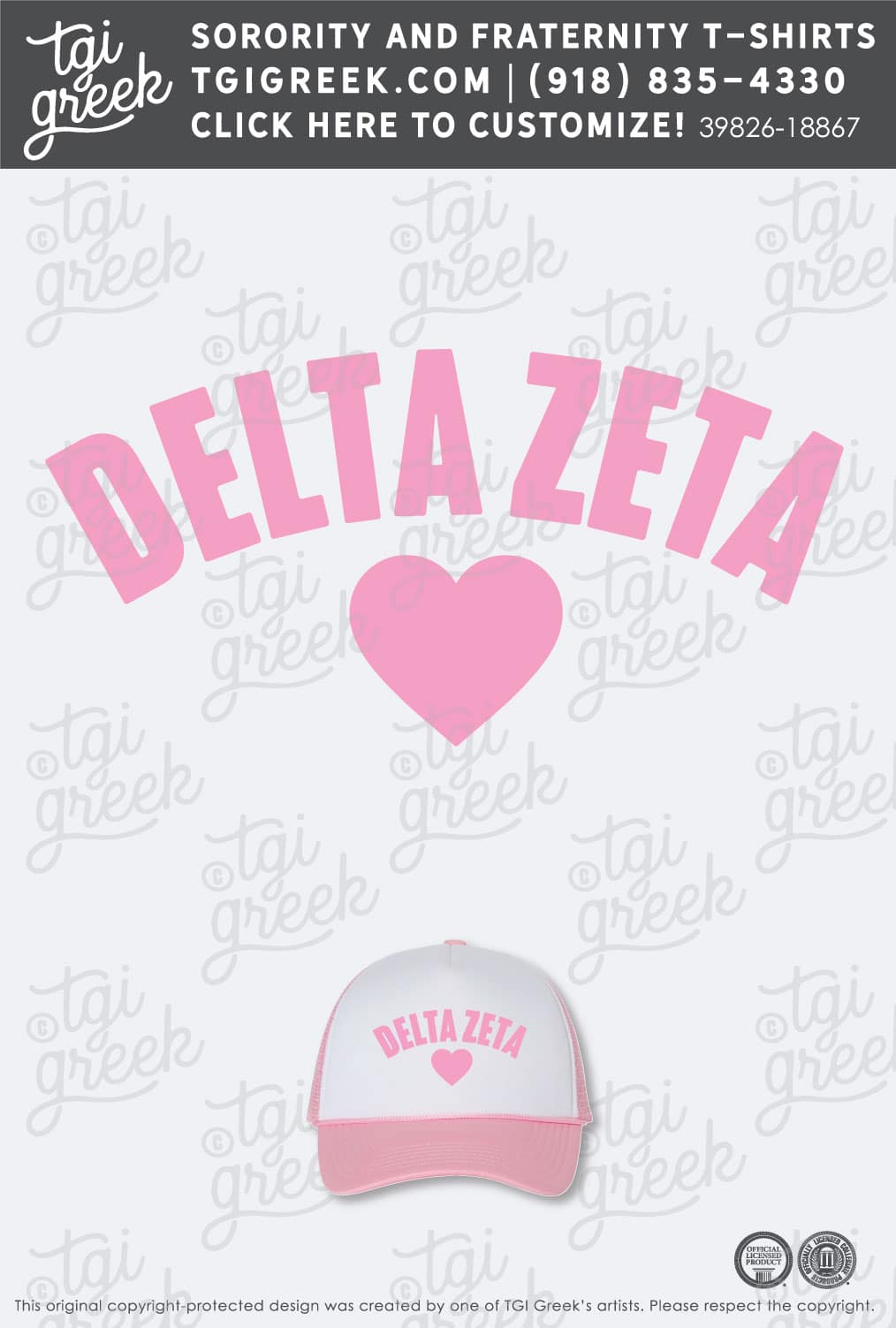 Delta Zeta – CLEM Hats