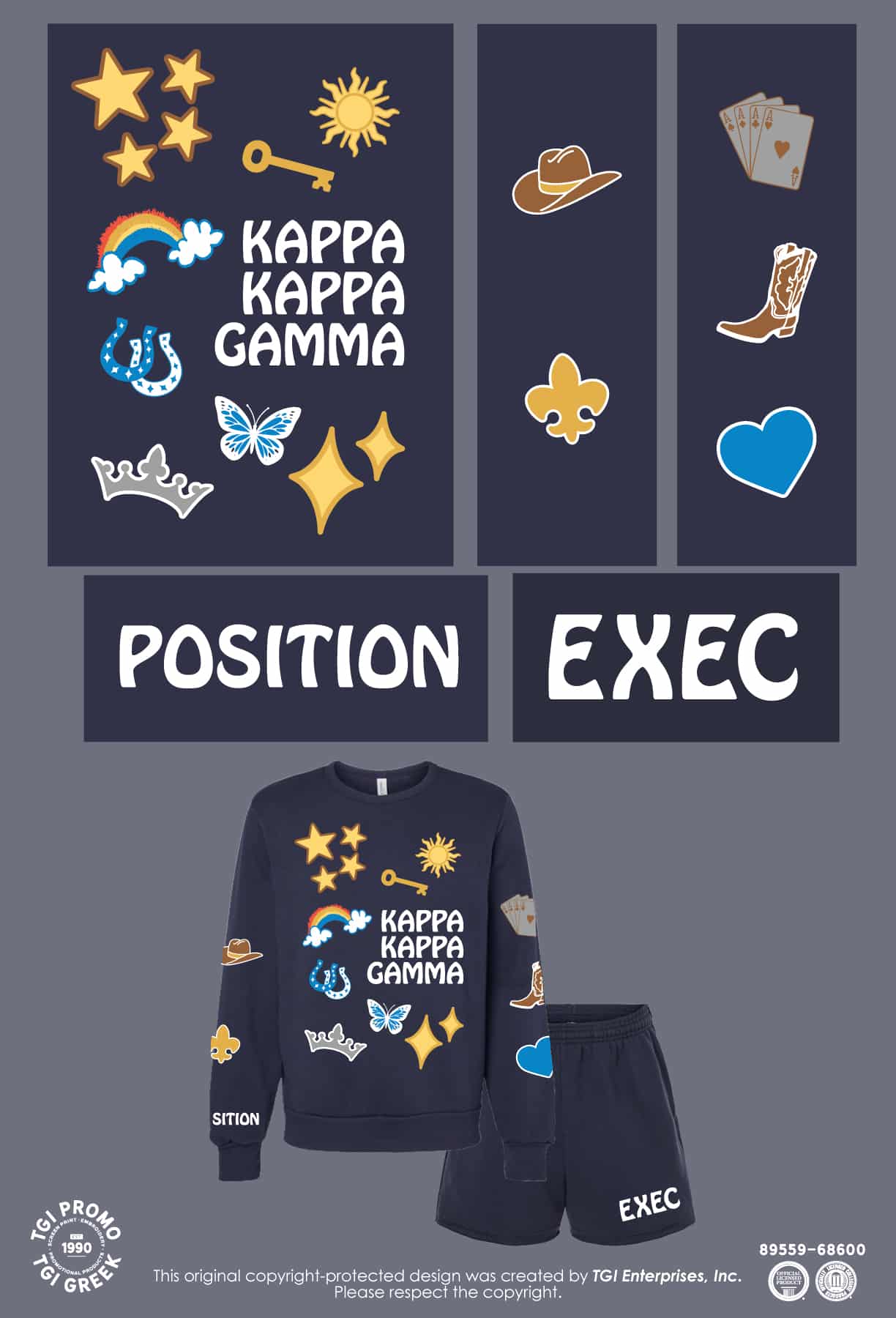 Kappa Kappa Gamma – OSU Exec Crewneck Set