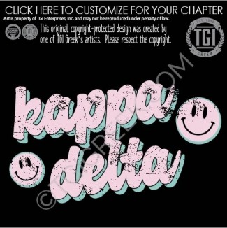 Kappa Delta – retro Smiley PR