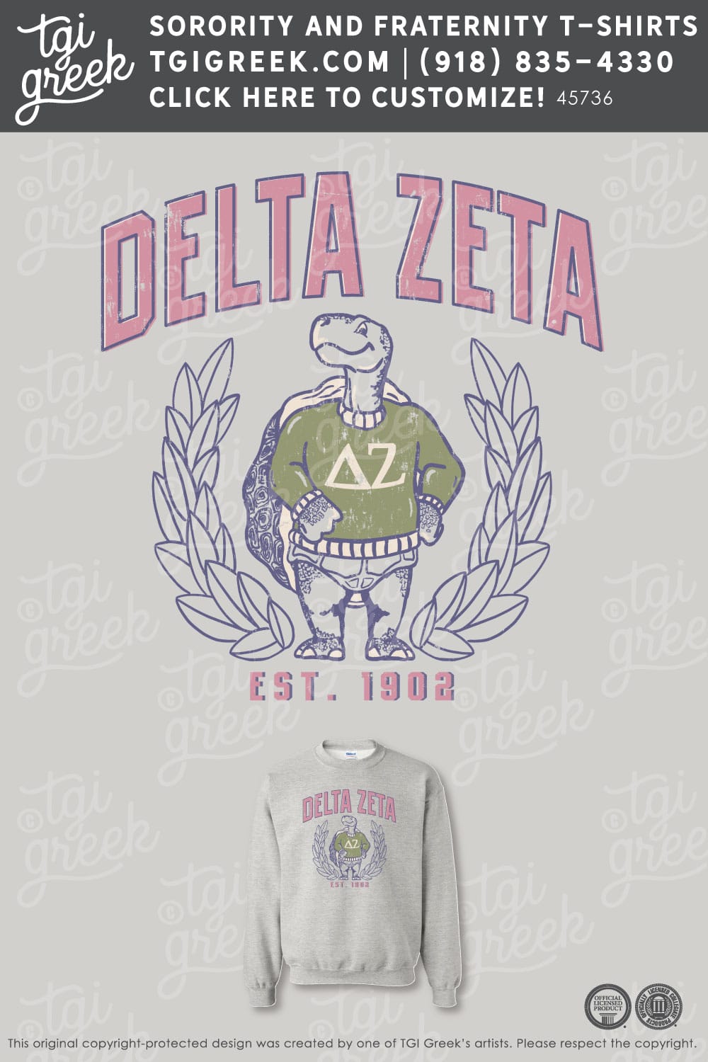 Delta Zeta – UCA Mascot Sweatshirt