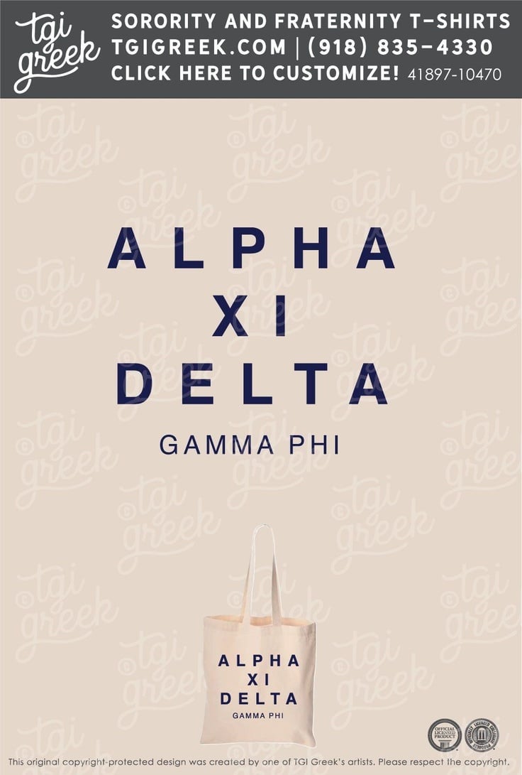 Alpha Xi Delta – ECU Free Totes