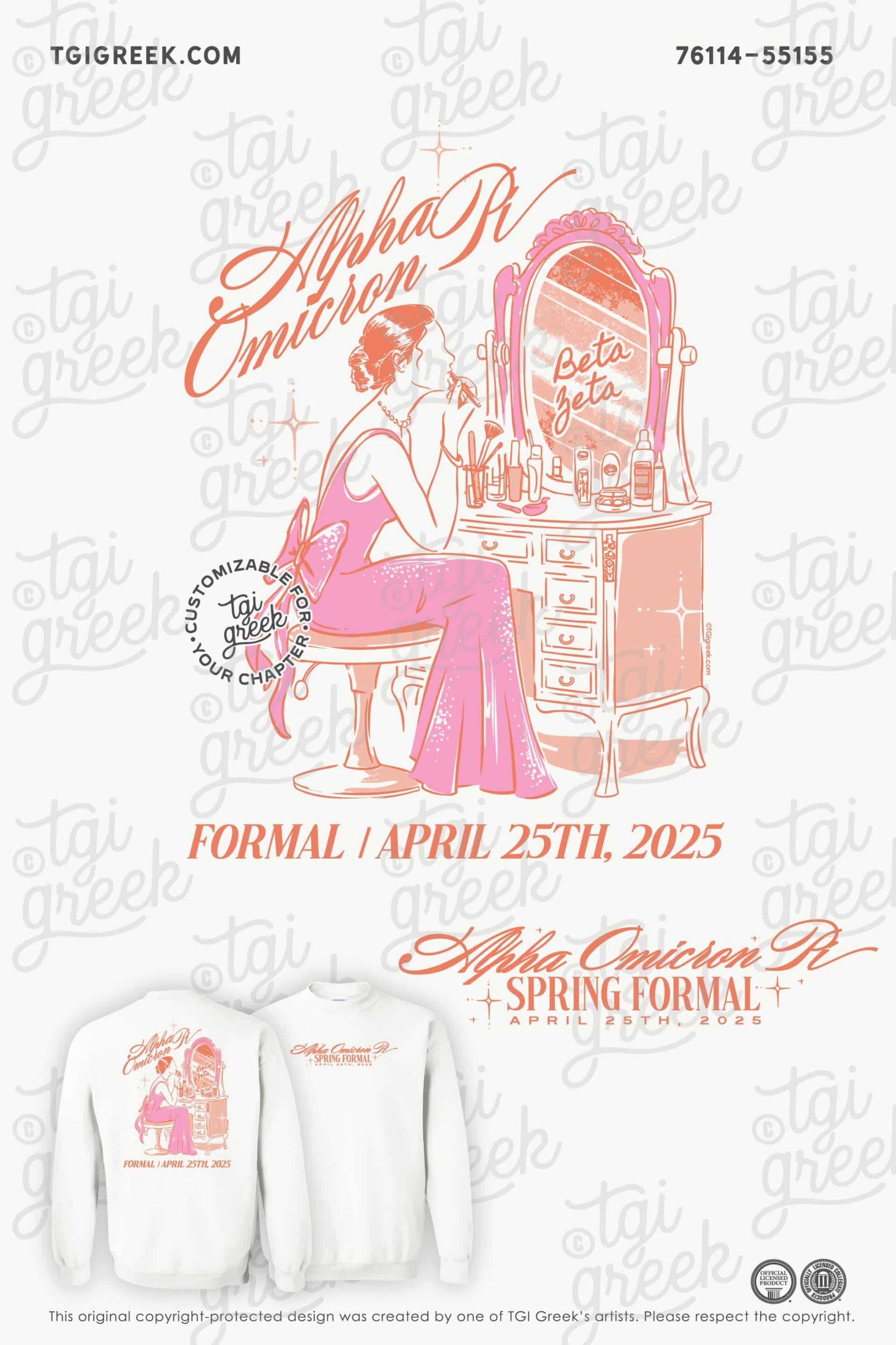 Alpha Omicron Pi – KSU Spring Formal Crewneck