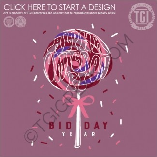 TGI-Alpha Omicron Pi Bid Day Candy Land