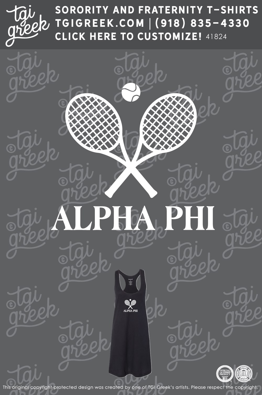 LIVE – Alpha Phi Tennis Club Mini Dress