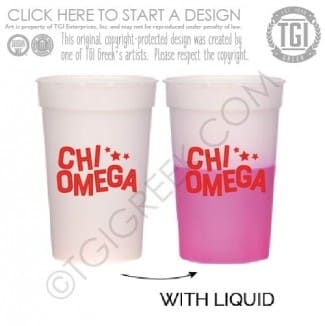 Chi Omega-SFASU bid Day Cup