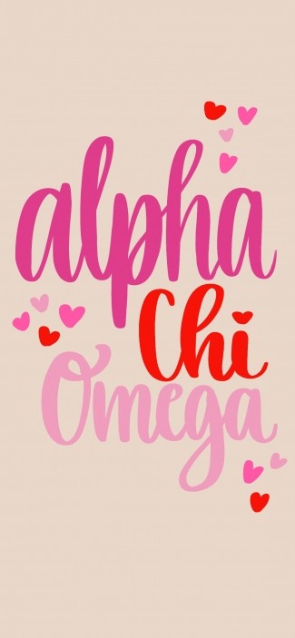 Phone background heart alpha chi omega