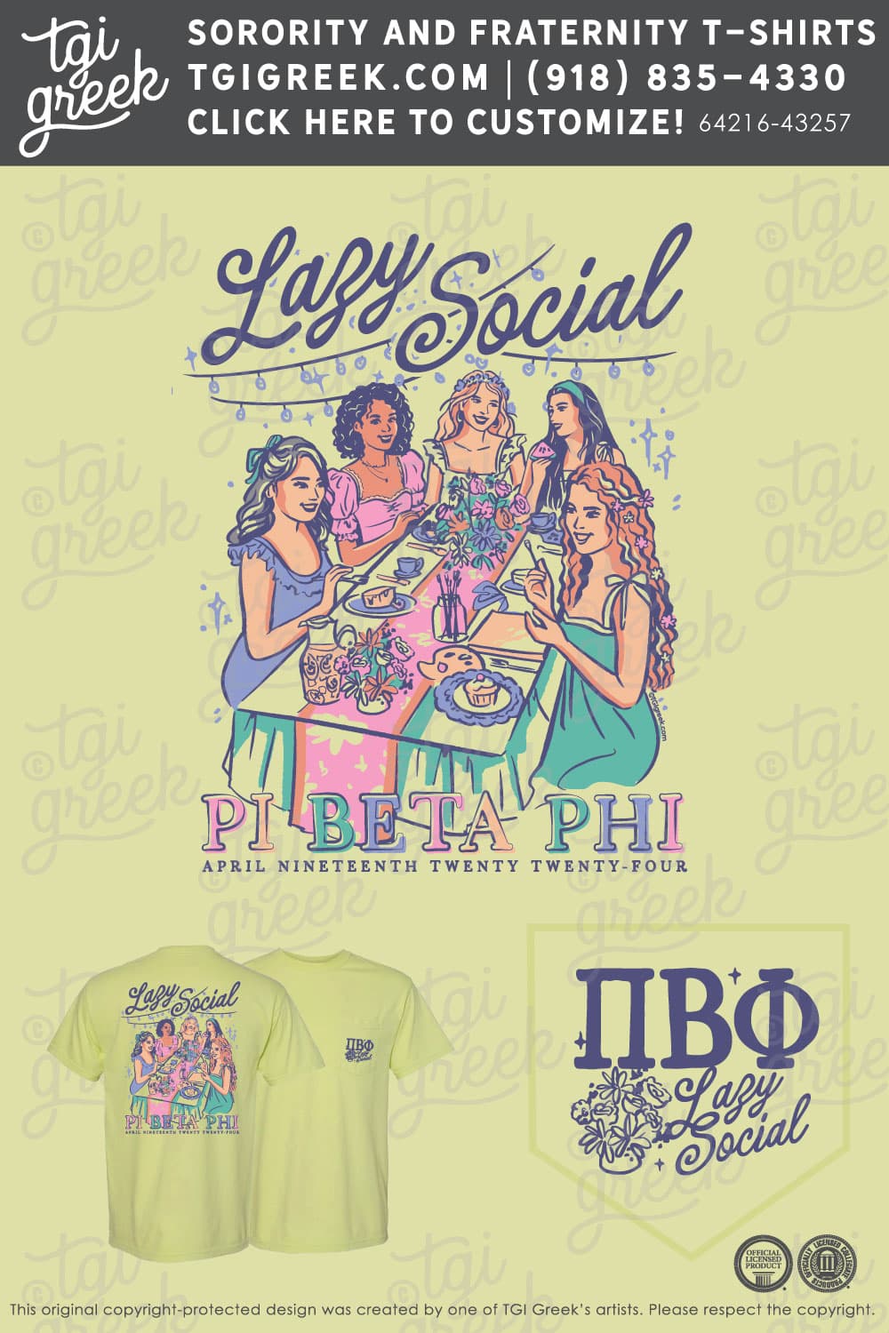 Pi Beta Phi – UNCCH Lazy Social – Table