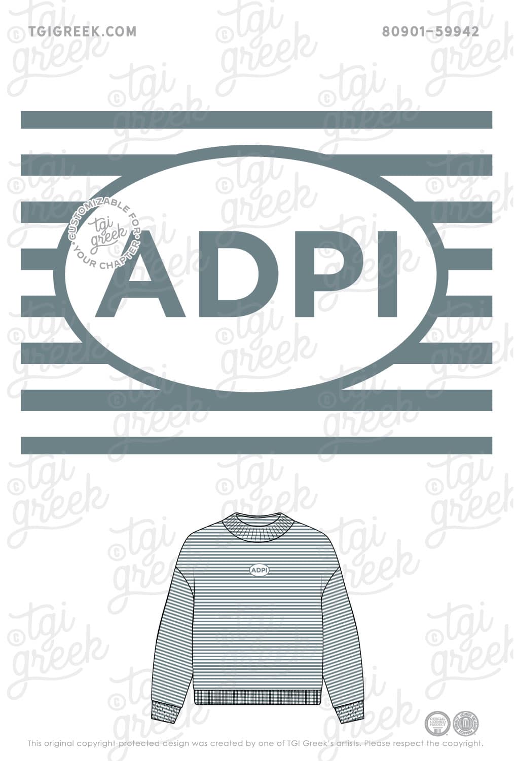Alpha Delta Pi – LSU Mock Neck Set
