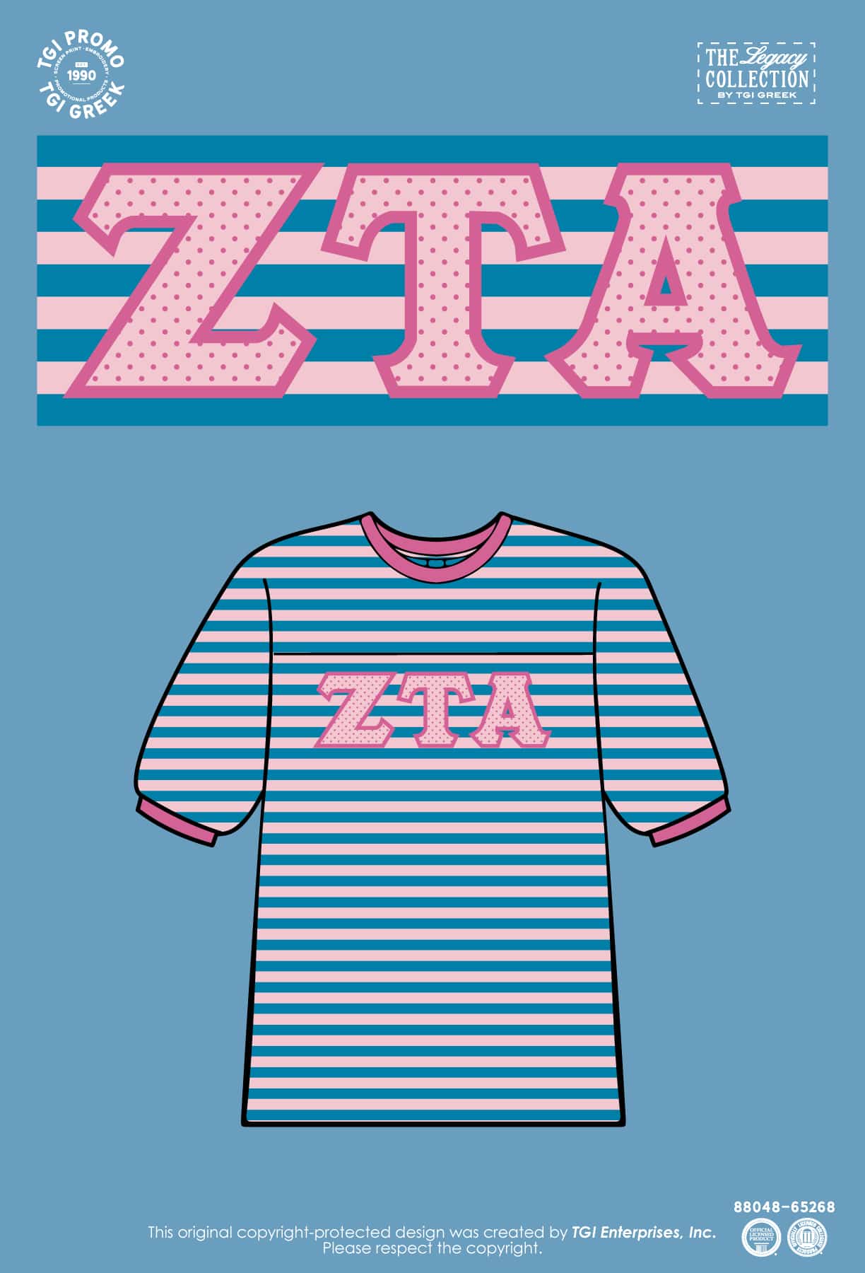 Zeta Tau Alpha – TGI Bid Day Jersey