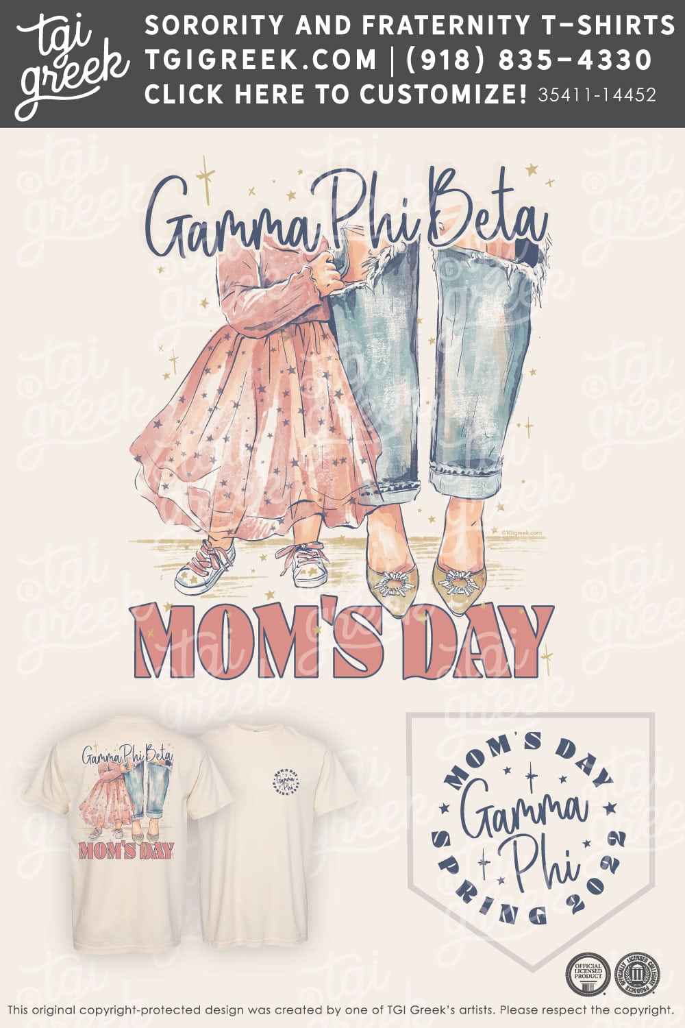 TGI – Gamma Phi Beta Moms Day Tutu