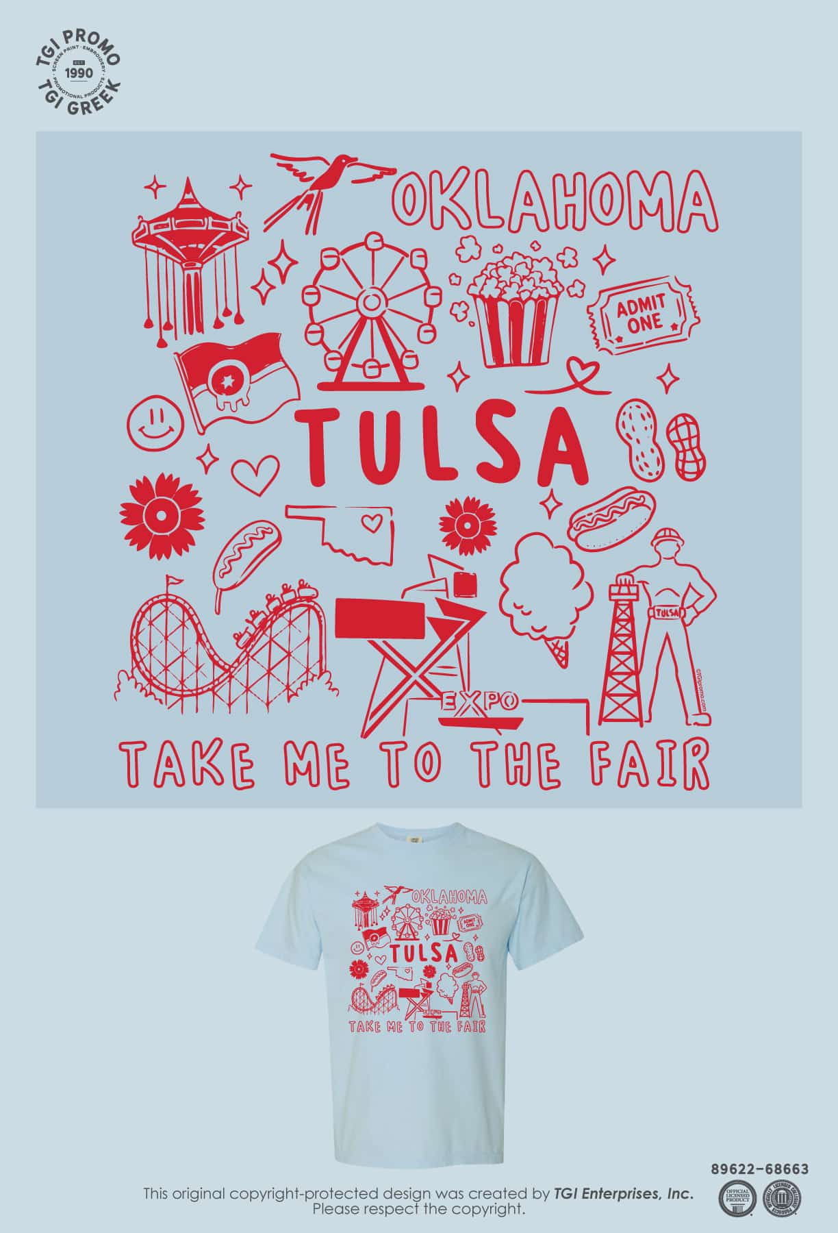 TGI Promo – Fair Tulsa Doodle Art Tee