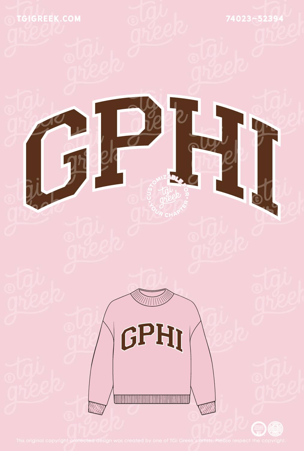 Gamma Phi Beta – UGA Mock Neck