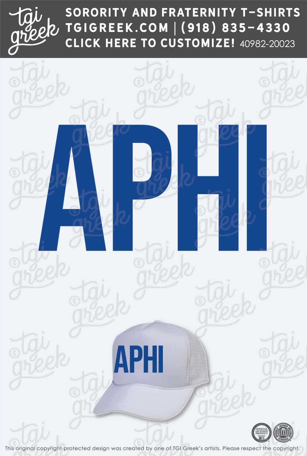 Alpha Phi – UNCO Bid Day Hat