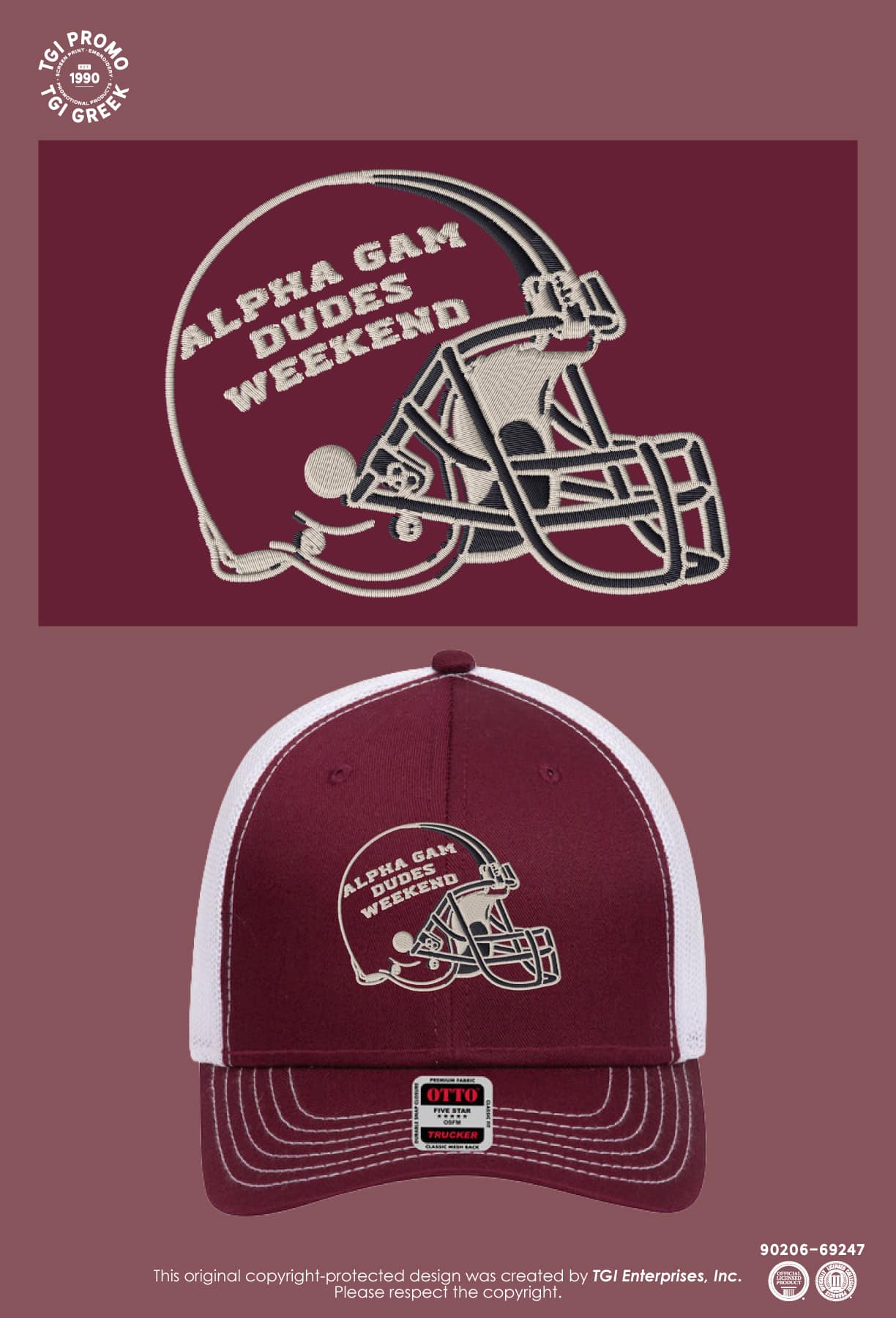 Alpha Gamma Delta – IUB Dads Weekend Hats