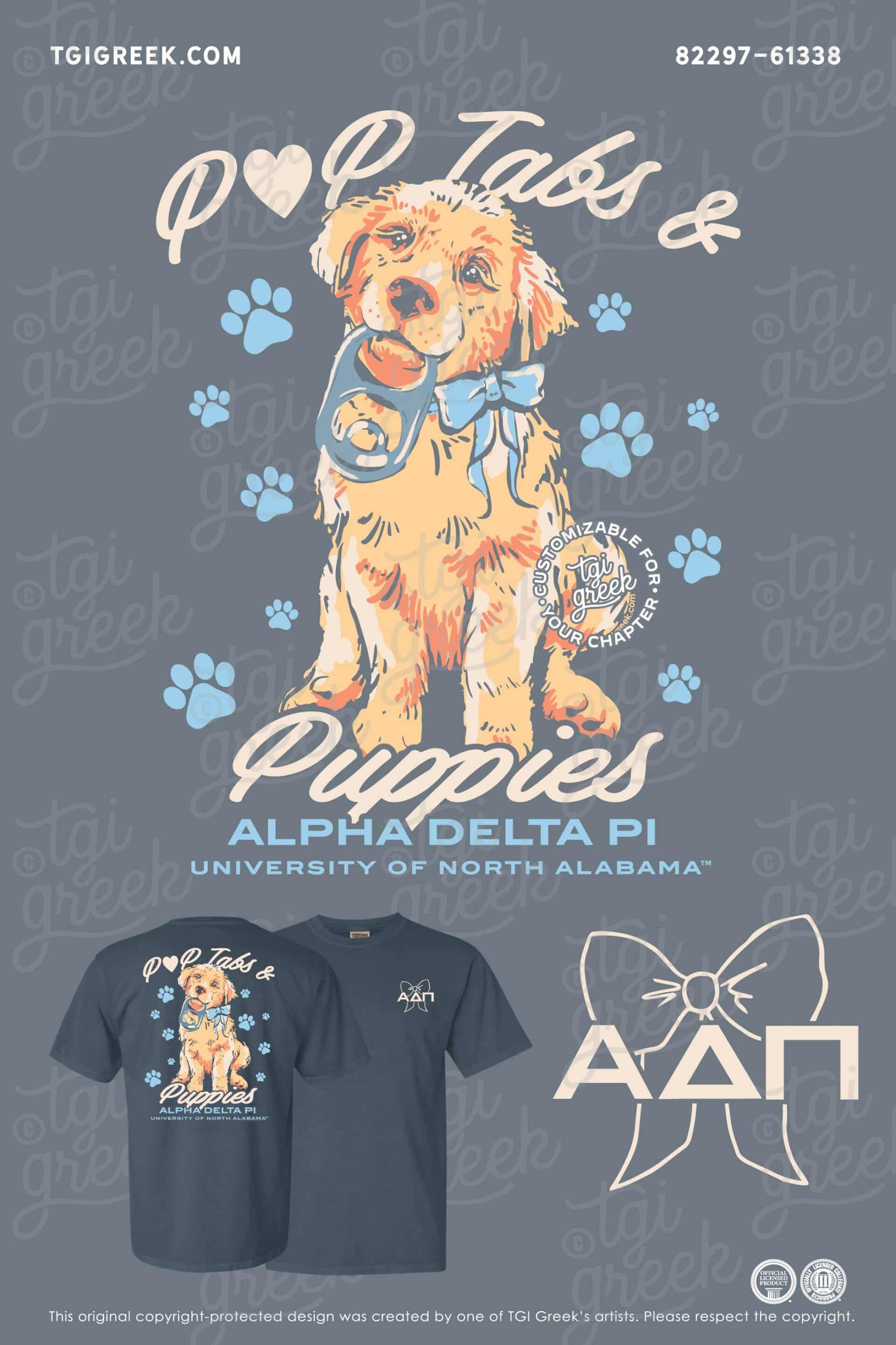 Alpha Delta Pi – UNA Pop Tabs & Puppies