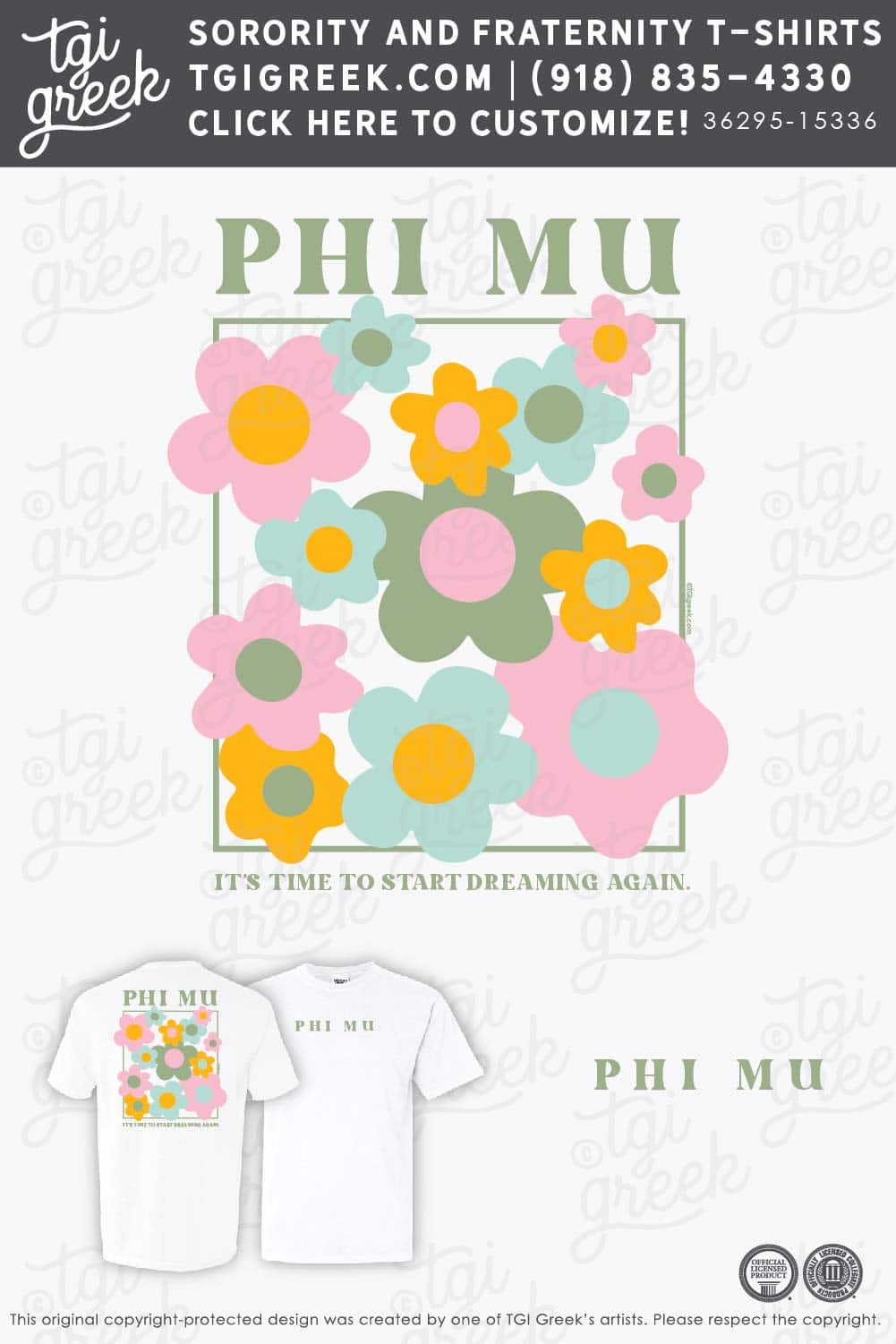 Phi Mu – OSU Flower Back PR