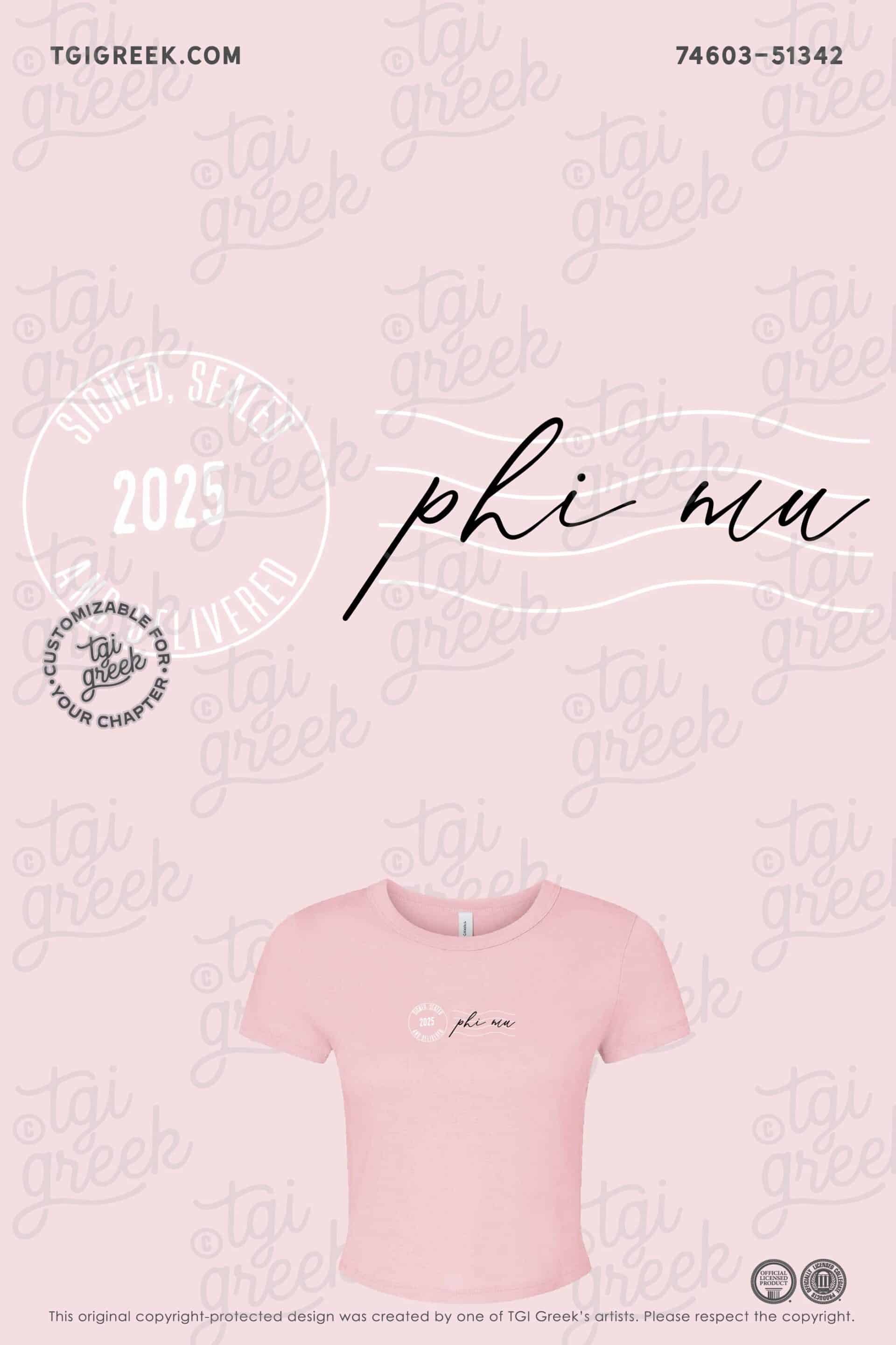 Phi Mu Signed Sealed Delivered Bid Day