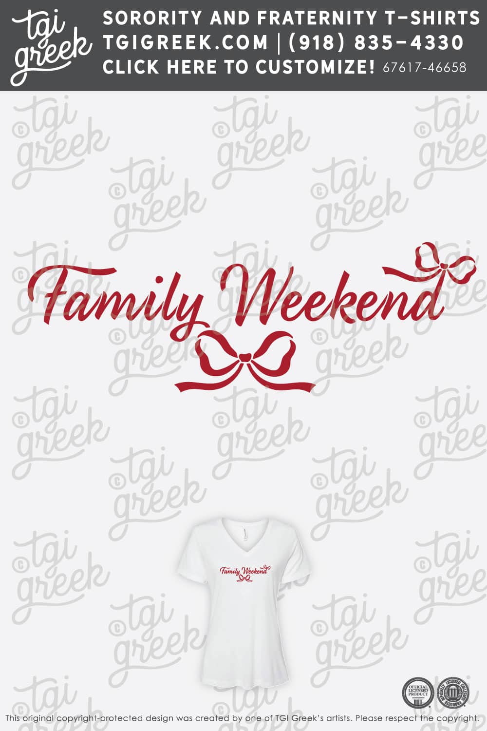 Alpha Phi – OU Family Weekend V Neck