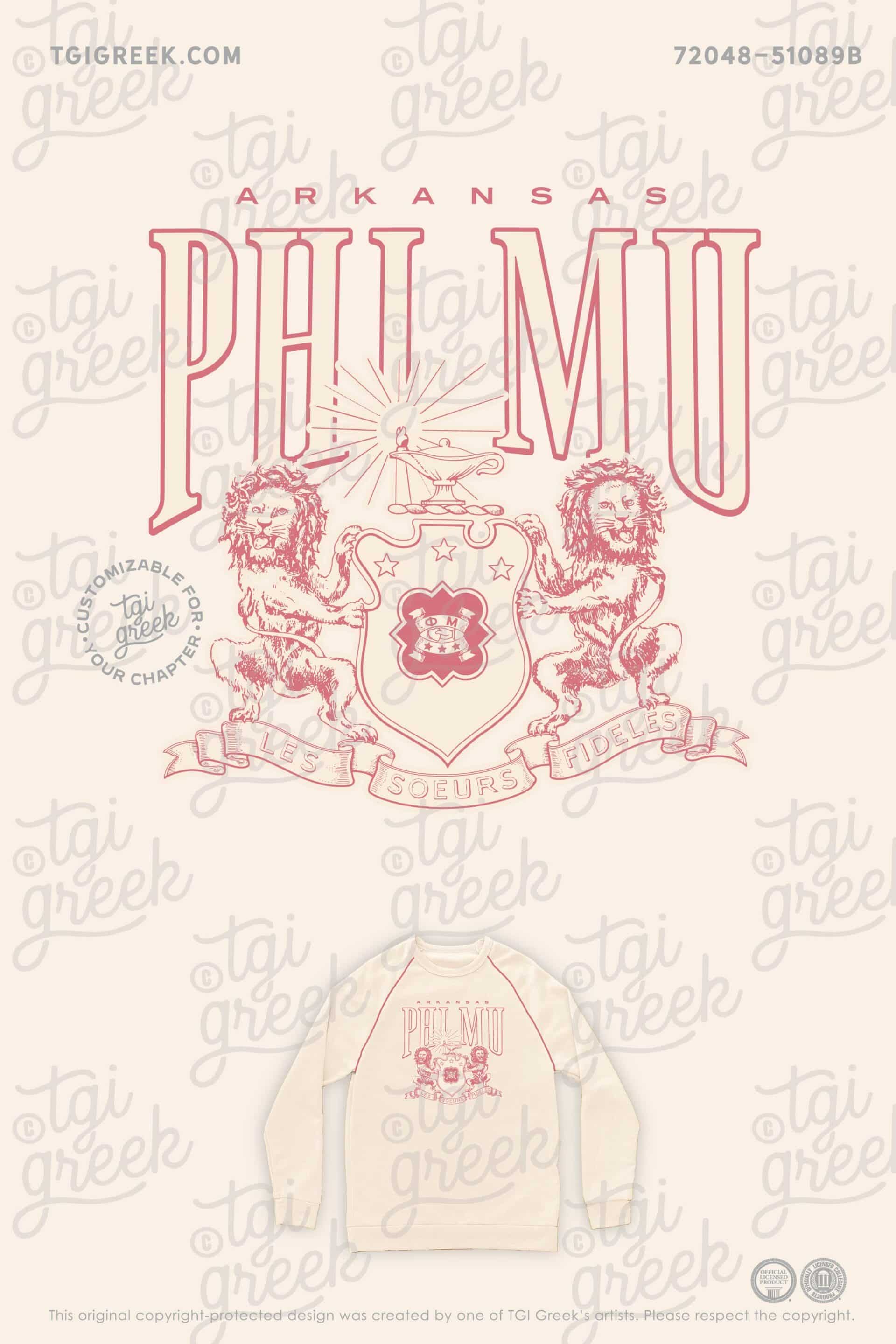TGI – Phi Mu Crest PR Crewneck