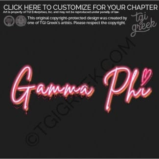 TGI – Gamma Phi Beta Neon