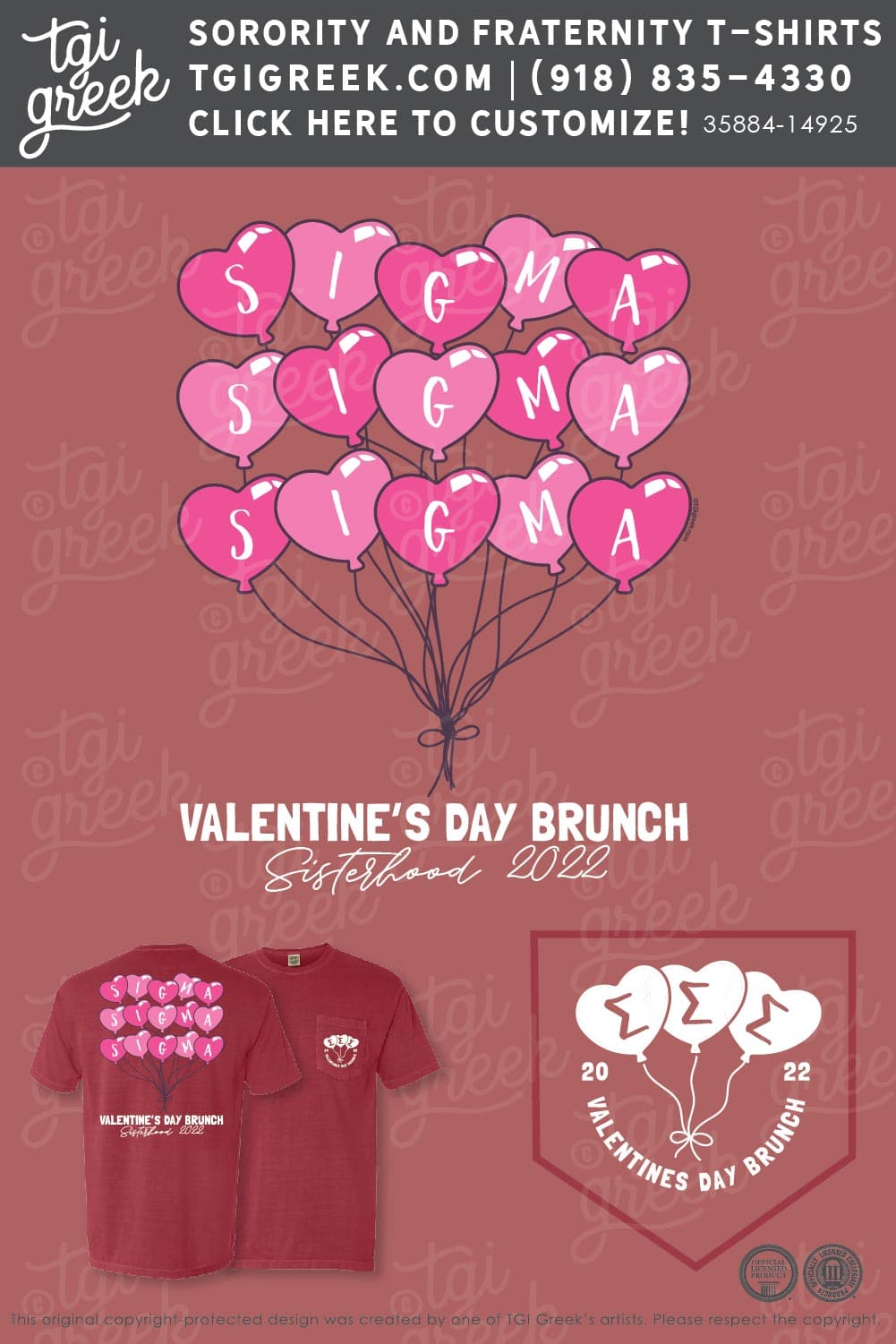 Sigma Sigma Sigma  – OGLE Valentines Brunch Sisterhood