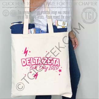 Delta Zeta – bid Day Tote