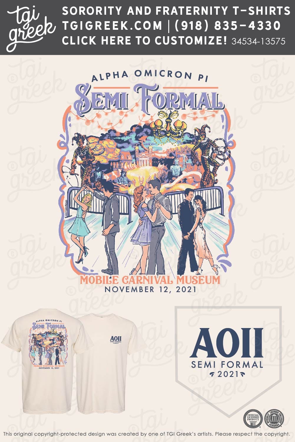 Alpha Omicron Pi – USAL Semi Formal