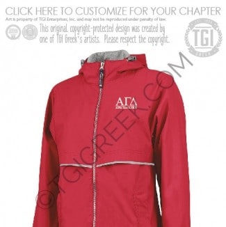 Alpha Gamma Delta – OU Rain Jacket