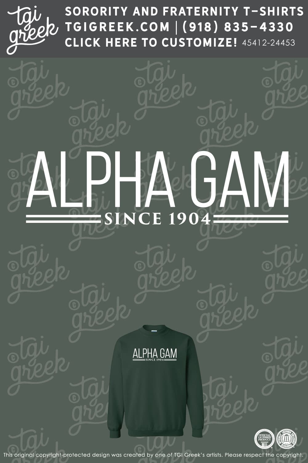 Alpha Gamma Delta – UTD PR Crewneck