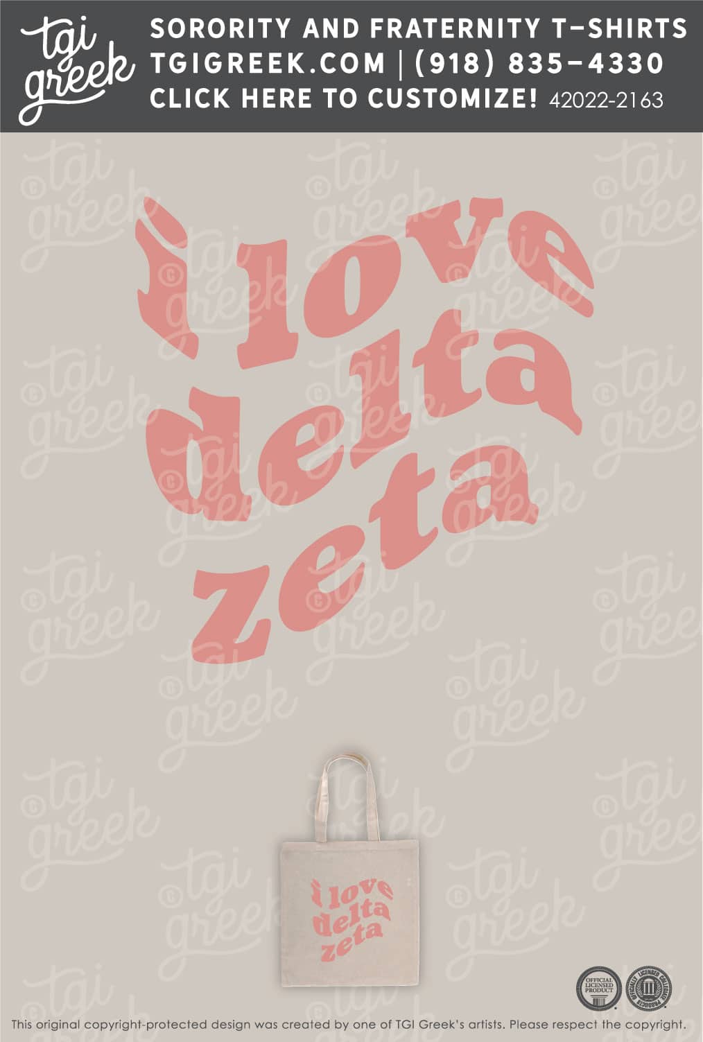 Delta Zeta – NSU Free Tote