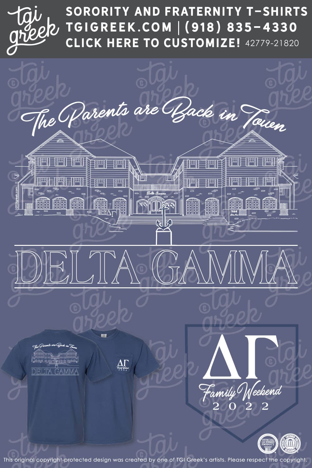 Delta Gamma – OU Fall Family Weekend Tee