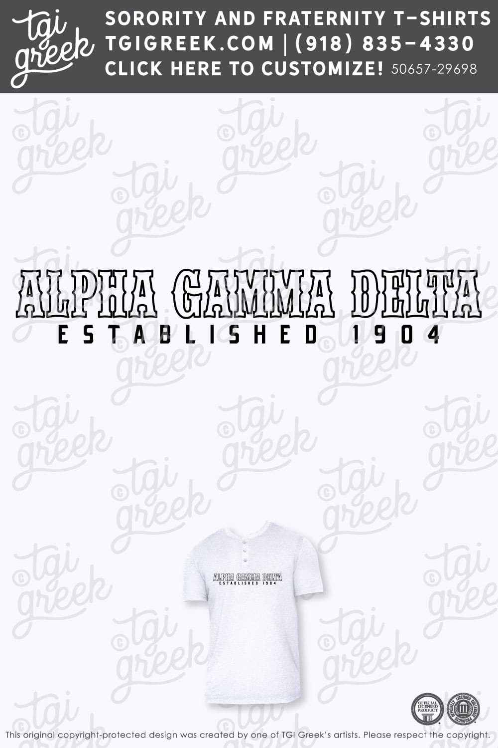 Alpha Gamma Delta – TSU Summer PR Henley