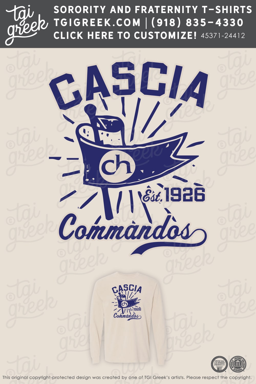 Cascia Hall – Flag Tee