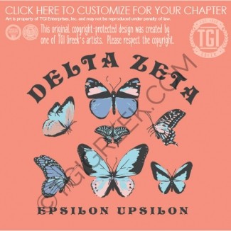 Delta Zeta – UCO Recruitment Butterflies