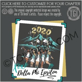 TGI – Delta Phi Epsilon Polaroid Sorority Seniors